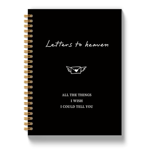 Letters to Heaven Grief Journal Notebook, Sympathy Notebooks Gifts for Loss of Loved One, Grief Journal for Women, in Loving Memory Sympathy Gifts Spiral Notebook 5.5x8.3