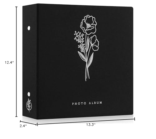 Lanpn Photo Album 4x6 600 Pockets Photos, Linen Cover Large Picture Albums Holds 600 Horizontal and Vertical Photos Black - color: Black, size: 600 Pockets