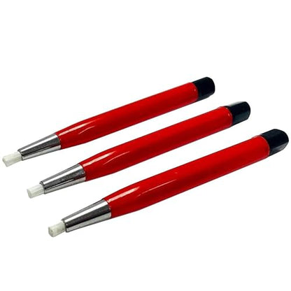 Fiberglass Scratch Brush Pens 3 Pack for Jewelry, Watch & Coin Cleaning