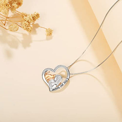 Sterling Silver Cat Necklace Jewelry Memorial Gifts for Cat Lovers | Cat Pendant Necklace ，Cute Dainty Animal Remembrance Jewelry Birthday Gifts for Cat Mom Her Women - style: cat necklace