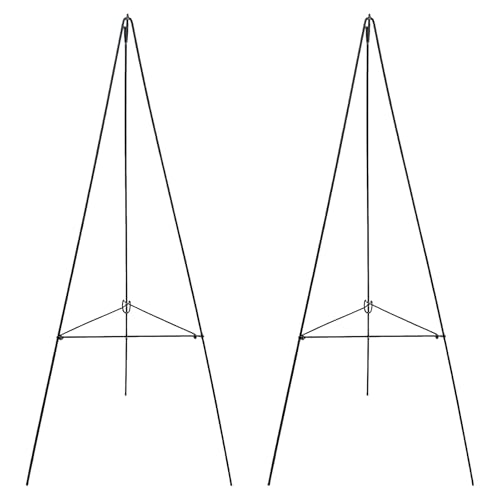 2Pcs 36In Christmas Wreath Stand Christmas Wreath Holder for Cemetery Gravestone Wreath Stands Large Wire Easel Flower Holders for Grave Holiday Outdoor - size: 36IN