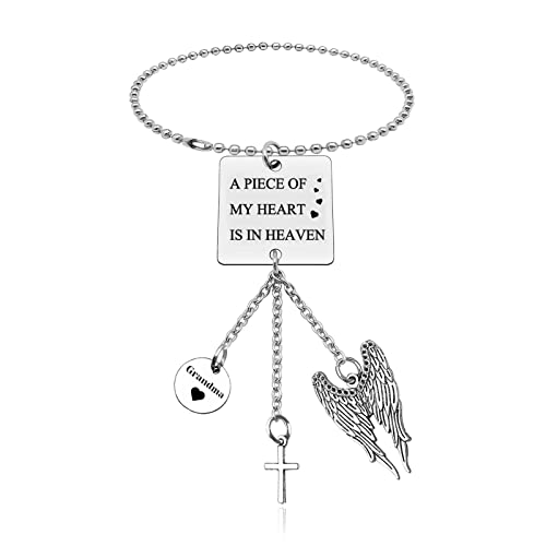 Sympathy Gift for Loss of Grandma Car Hanging Accessories Memorial Gift for Loss of Grandmother Remembrance Gifts Grandma Memorial Present Car Hanging Ornament in Memory of Grandmother Present - color: Loss of Grandma Gift