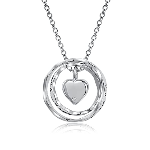 Sterling Silver Cremation Jewelry for Ashes Pendant Eternity Urn Necklace Keepsake Memorial Gifts You Are Always In My Heart I Love You Forever - color: White, style: Customized