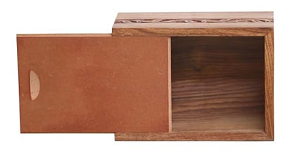 Paw Print Pet Memorial Keepsake Cremation Urns for Ashes Pet Urn Wood Keepsake Box Urns for Cat Dogs Ashes | Cat Memorials (5.5 X 3 .5X 2) - size: 5.5 X 3 .5X 2