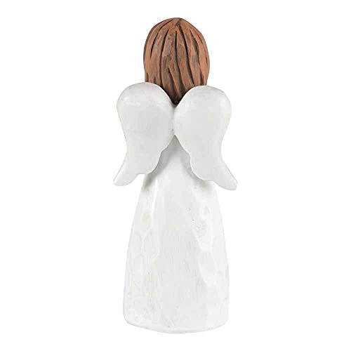 Dicksons Faithful Friend is A Treasure Angel Ivory 1.5 x 4 Resin Stone Tabletop Figurine
