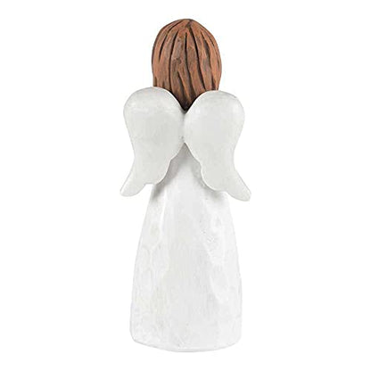 Dicksons Faithful Friend is A Treasure Angel Ivory 1.5 x 4 Resin Stone Tabletop Figurine
