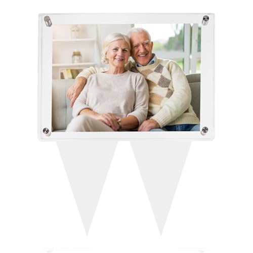 5X7 Waterproof Picture Frame for Grave, Cemetery Decorations for Grave,1pcs | Clear Outdoor acrylic Picture Frame for Grave, Decorationfor Cemetery,Memorial Gifts, Sympathy Gift,Pet Photo, Decorations - color: 1 PC