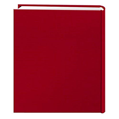 Fabric Frame Cover Photo Album 200 Pockets Hold 5x7 Photos, Apple Red - color: Clear,Red
