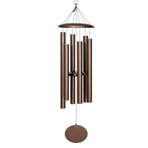 HOHIYA 50" Extra Large Outdoor Wind Chimes Deep Tone Aluminum - size: 50inch Copper Vein