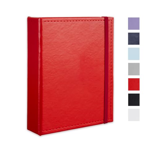 Small Photo Album 5x7 52 Pockets Leather Cover Picture Book Holds 5x7 Photos for Wedding, Baby, Family, Graduation - color: Red, size: 5x7 (1 PK)