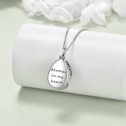 ONEFINITY Tree of Life Urn Necklaces for Ashes 925 Sterling Silver Tree of Life Crystal Cremation Jewelry for Ashes Memory Jewelry for Women Men - style: Moonstone