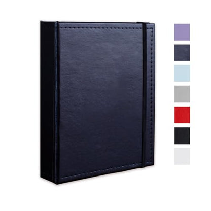Small Photo Album 5x7 52 Pockets Leather Cover Picture Book Holds 5x7 Photos for Wedding, Baby, Family, Graduation - color: Blue, size: 5x7 (1 PK)