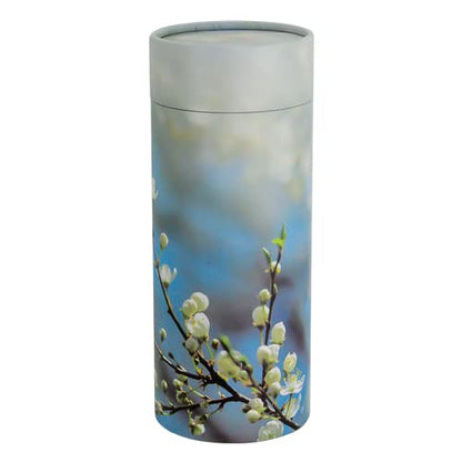 Butterfly Blossom Scattering Tube, Biodegradable Cremation Urn for Ashes, Adult Sized Cremation Urn, 12.5 Inches High