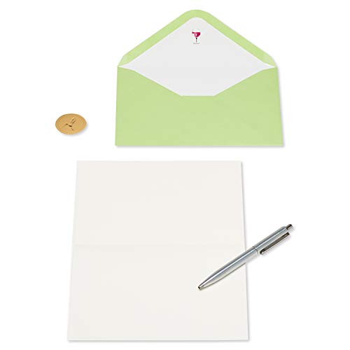 Papyrus Blank Card - Suitable for Mother's Day, Birthday, Friendship (Wine Bottles) - color: Wine Bottles