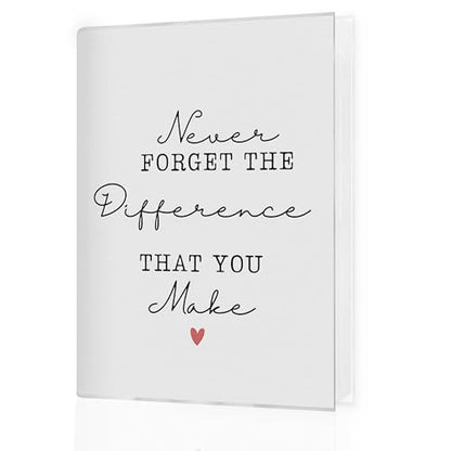 Photo Album 4x6 Hold 36 Photos, Thank You Gifts for Coworkers Employees, Never Forget the Difference That You Make Small Photo Album Picture Memory Book Keepsake for Family Baby Travel Vacation
