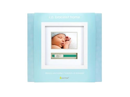 Pearhead Baby Hospital ID Bracelet and Photo Keepsake Frame, White - color: Baby's First Selfie Frame, size: One Size