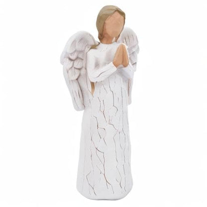 Guardian Angel Figurine, Remembrance Angel Collectible Figurine | Prayer Angel - Encouragement Present, A Gift to Comfort and Encourage Hope and Healing - color: Guardian Angel - White