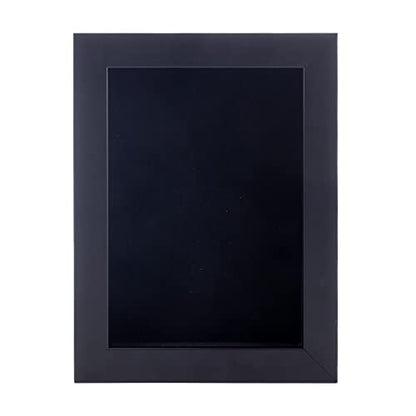 6x8 Shadow Box Frame Black Wood | with a 3/4" Usable Display Depth | Includes a Black Real Suede Texture Acid-Free Backing Board, UV Resistant Acrylic, and Hanging Hardware