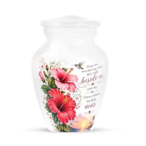 Sunset Urns for Human Ashes Adult Female - Flower Urn for Ashes for Women | White Cremation Urns for Human Ashes, Secure Threaded Lid, Female, Small 2/3 Tablespoon of Ashes, 3 Inch Pack of 1 - color: #14 Flower Urn, size: 3" Pack of 1