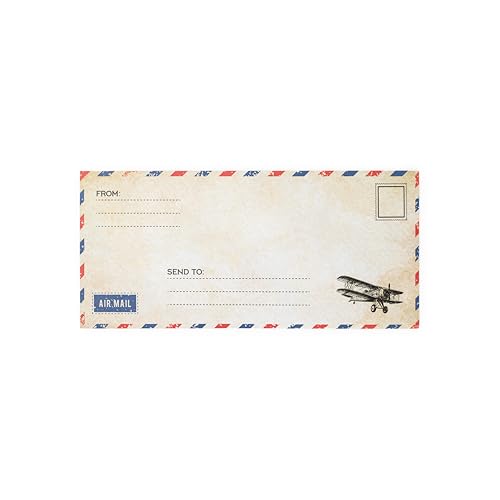 Airmail Letter Set - Make Long Distance Messages Feel More Meaningful - color: 60 PACK AIRMAIL