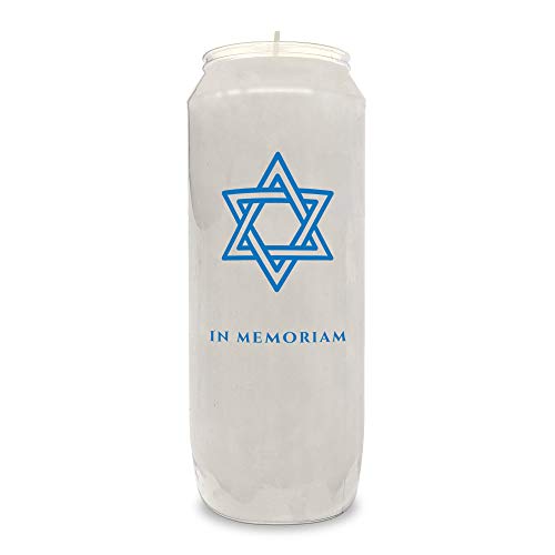 9 Day Yahrzeit Memorial Candles, 1 Pack - Plastic Jar - 7 Inch Tall Pillar Candles for Religious, Prayer and Vigil - size: 1 Pack