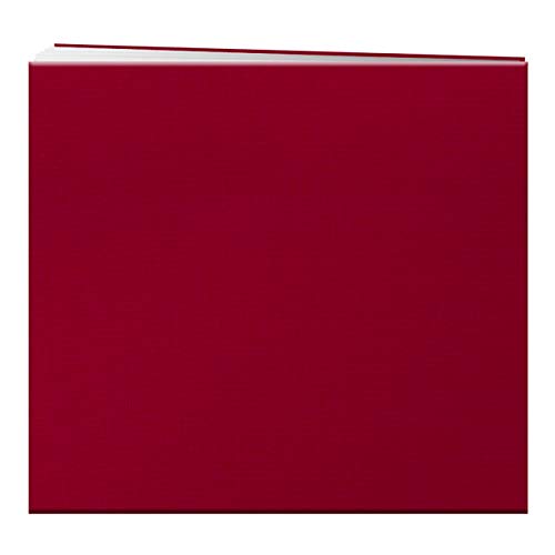 Pioneer 8 Inch by 8 Inch Postbound Fabric Frame Cover Memory Book, Re - color: Apple Red, size: 8"x8"