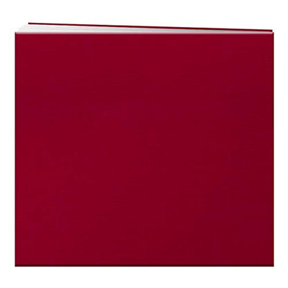 Pioneer 8 Inch by 8 Inch Postbound Fabric Frame Cover Memory Book, Re - color: Apple Red, size: 8"x8"