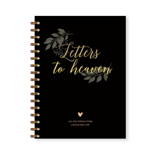 Memorial Gifts Journal for Women Men 5.5x8.5in(Black) - color: Black