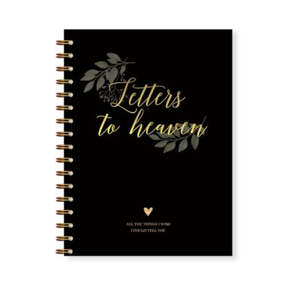 Memorial Gifts Journal for Women Men 5.5x8.5in(Black) - color: Black
