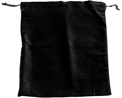 Large Black Velvet Cremains Bag for Ashes - Large Size 10"L x 12"H - for Holding 230 Cubic Inches of Pet or Human Cremains - Includes Plastic Bag for Ashes - color: Black, size: Large