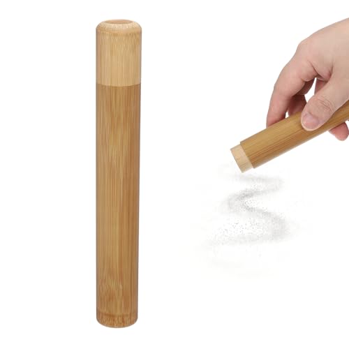 uxcell Bamboo Scattering Urn, 7.5" x 1" Small Cremation Tube with Lid Mini Keepsake Brown for Male Female Pet Dog Brown - size: 7.5" x 1"