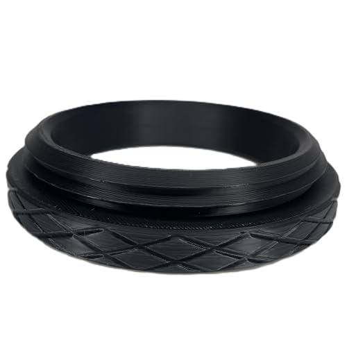 2.0" ID Plastic Threaded Ring Set for Bowls, Cups, Containers, Lids, Urns, Vessels, Woodturning Projects (2.0" ID 2.7" OD) - size: 2.0" ID 2.7" OD