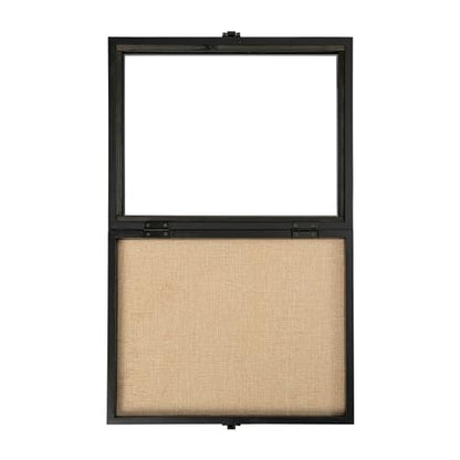 HBCY Creations 11x14 Black Wood Shadow Box Display Case - Solid Wood with Acrylic Window - Security Latch - for Mementos and Keepsakes