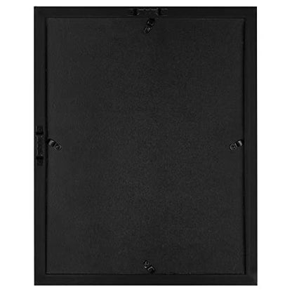 Americanflat 11x14 Shadow Box Frame with Shatter-Resistant Glass - Silhouette Collection - Large Shadow Box Display Case for Tabletop and Wall Display - Black with Soft Felt Back | Shatter-resistant glass, 1.5 inch interior depth, hangs vertical or horizo