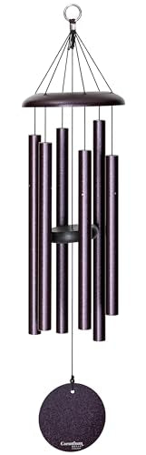 Corinthian Bells by Wind River - 30 inch Plum Wind Chime for Patio, Backyard, Garden, and Outdoor Decor (Aluminum Chime) Made in the USA - color: Plum
