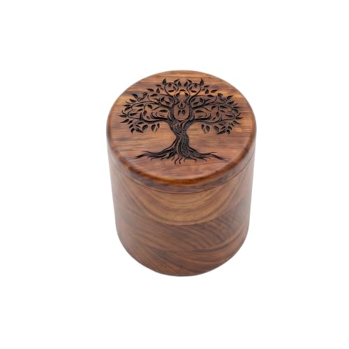 Rosewood Tree of Life Cremation Urn for Human Ashes | Rosewood - size: Medium