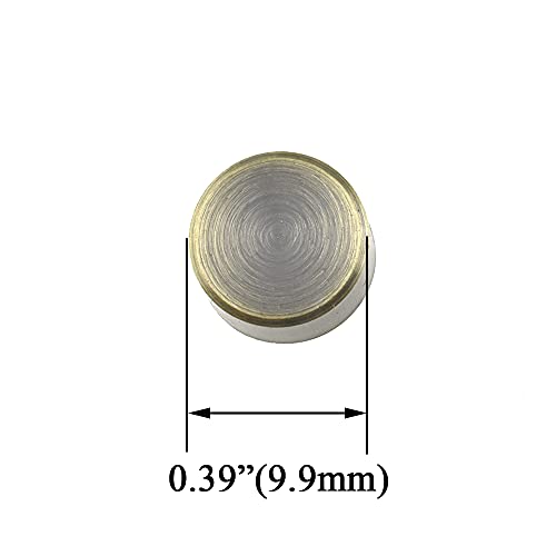 Hahiyo 10mm Diameter Mirror Screws Brushed Copper Material Solid Easy Install Brass Washer Decorative Caps Fasteners Nails Bronze 10 Pairs for Bathroom Mirrors Panels Kitchen Ceiling Arts Crafts - size: 10mm-10sets-Bronze