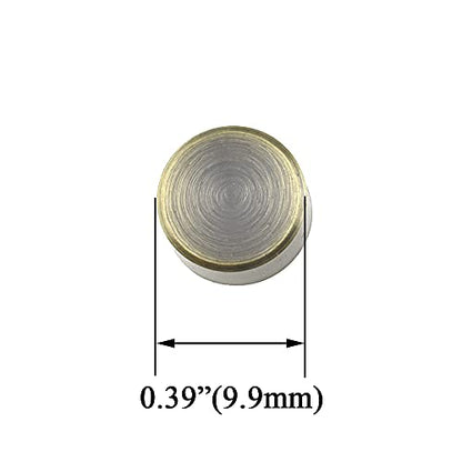 Hahiyo 10mm Diameter Mirror Screws Brushed Copper Material Solid Easy Install Brass Washer Decorative Caps Fasteners Nails Bronze 20 Pairs for Bathroom Mirrors Panels Kitchen Ceiling Arts Crafts - size: 10mm-20sets-Bronze
