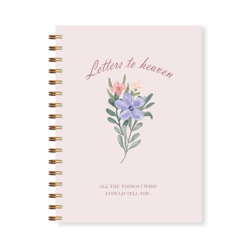 Letters to Heaven Memorial Journal Gift 5.5x8.3in(Pink) - color: Pink