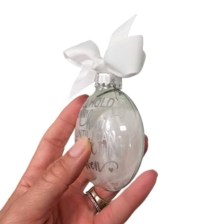 Memorial Gift Funeral Heaven Christmas Ornament Miscarriage Baby Loss Angel Wings in Loving Memory
