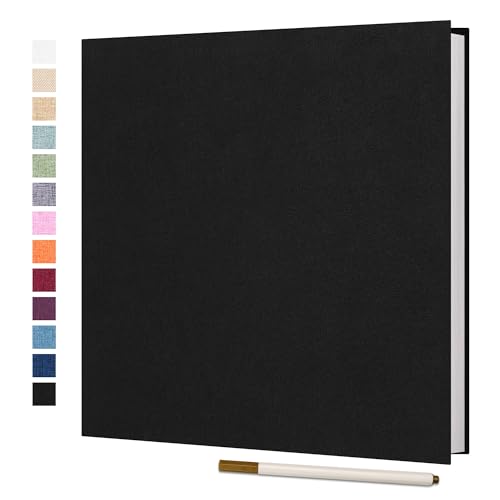 Vienrose Large Photo Album Self Adhesive for 4x6 5x7 8x10 Pictures Scrapbook Album DIY Scrap Book 40 Sticky Pages with A Metallic Pen | Scrapbook Album, 20 Sheets, 4x6 5x7 8x10 Photos, Metallic Pen, DIY Memory Book, Travel Photos, Birthday Gift - color: B