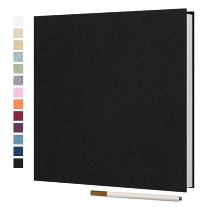 Vienrose Large Photo Album Self Adhesive for 4x6 5x7 8x10 Pictures Scrapbook Album DIY Scrap Book 40 Sticky Pages with A Metallic Pen | Scrapbook Album, 20 Sheets, 4x6 5x7 8x10 Photos, Metallic Pen, DIY Memory Book, Travel Photos, Birthday Gift - color: B