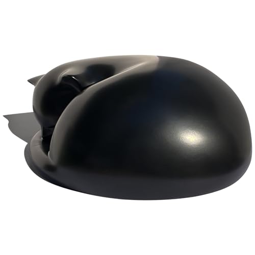 Cat Urn, Sleeping Resin Cremation Pet Urns for Cat Ashes, Black - color: Black