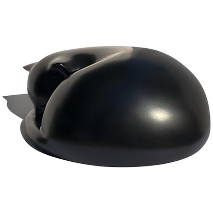 Cat Urn, Sleeping Resin Cremation Pet Urns for Cat Ashes, Black - color: Black