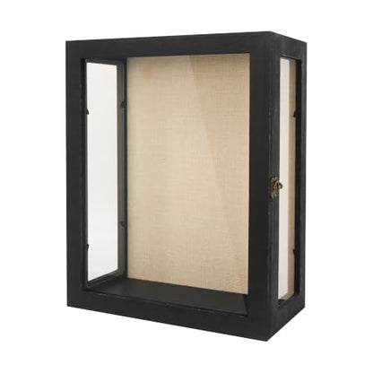 11x14x6 Extra Deep Shadow Box with 3 Removable Panels,Black - color: Black, size: 11x14x6
