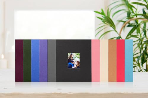 Ywlake Photo Album 4x6 100 Pockets 2 Packs, Small Mini Capacity Linen Photo Album Bulk Sets, Each Pack Holds 100 Top Loader Vertical Only Picture for Kids Boy Girls (Purple) - color: PURPLE, size: 100 Pockets/2PK