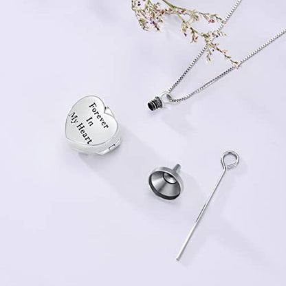 WINNICACA Cremation Jewelry for Ashes Locket Ashes Necklace Urn Necklace for Women Sterling Silver Cremation Necklace for Ashes Fine Keepsake Picture Necklace Memorial Jewelry - style: B01-Butterfly Urn Locket Necklace