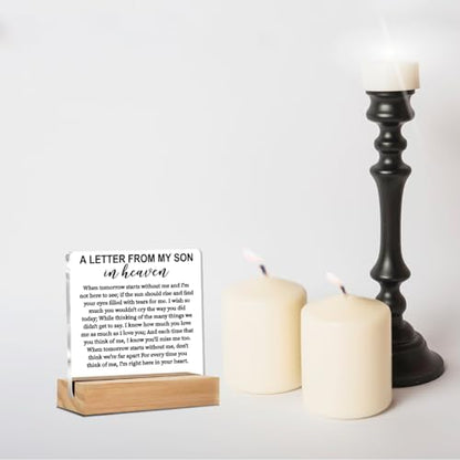 Memorial Gifts Acrylic Sign, Remembrance Condolence for Loss of Loved One - color: Memorial Gifts 01