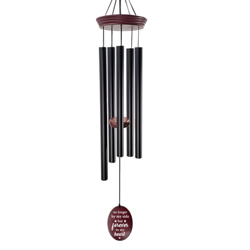 Pet Memorial Wind Chime, Dog Memorial Wind Chimes for Loss of Dog, Tuned Aluminum Tubes in G Scale, Wooden Top, Sympathy Pet Loss Gifts for Garden Patio – Forever in My Heart - size: 3