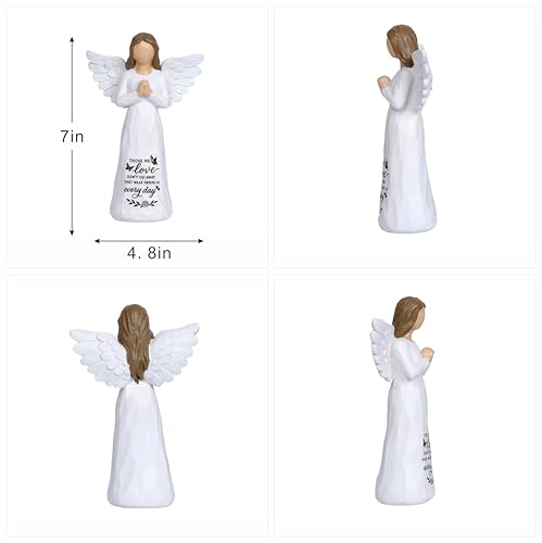 Sympathy Gifts for Loss of Loved One Grief Gift for Women Angel Figurine for Loss of Father Mother Memorial Remembrance Gift Sculpted Hand-Painted Figurines - style: Angels 2